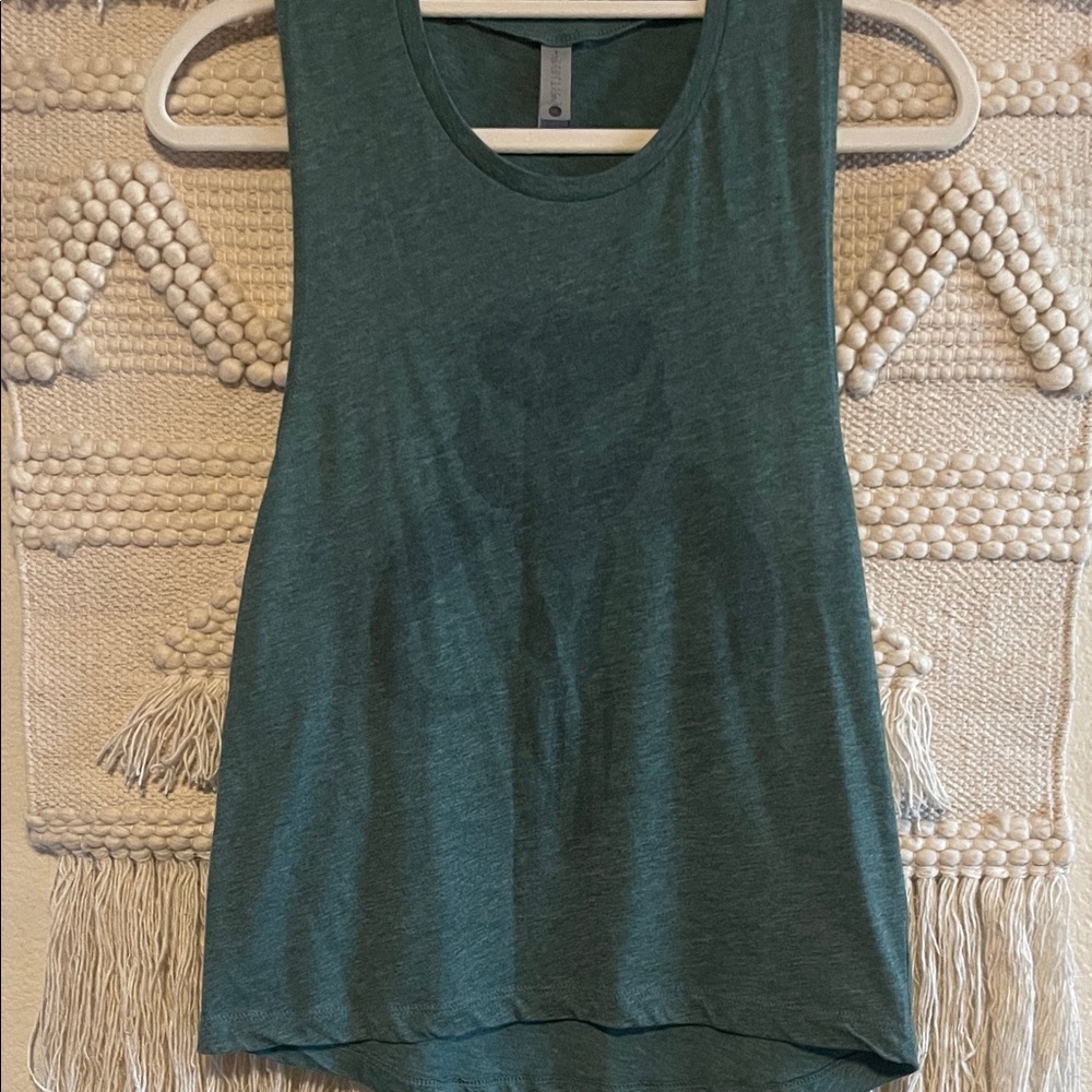 Mandalorian women Next Level Apparel Forest Green Muscle Tee size S